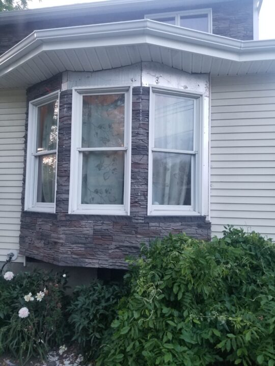 Brian’s Faux Stone Bay Window Trim